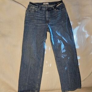 Abercrombie Women's 90s Relaxed High Rise Curve Love Jeans Size 32/14